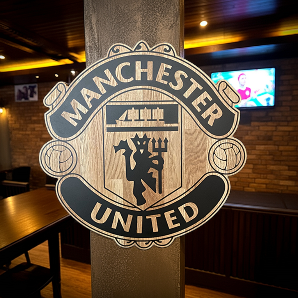 Epoxyskilt med Manchester United motiv