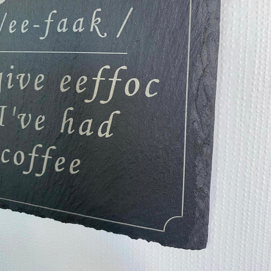 Gravert skifer, eefoc - 28x18