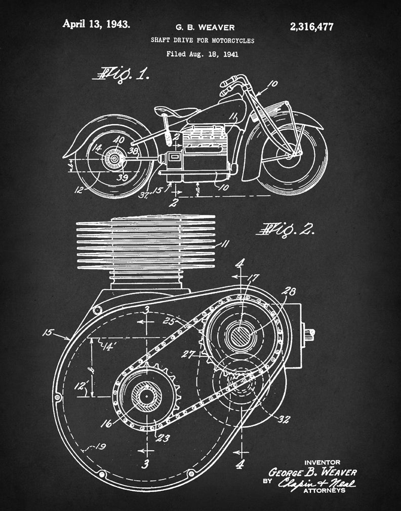 Gravert Patenttegning US2316477A