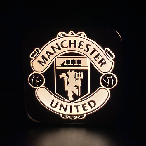 Lampe med Manchester United logo