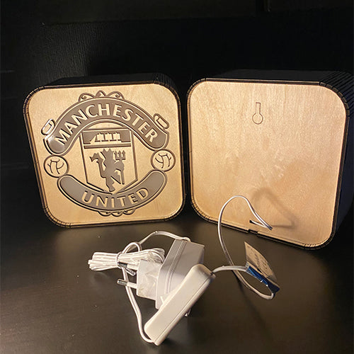 Lampe med Manchester United motiv