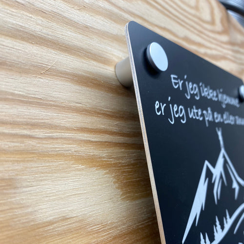 Dørskilt - Topptur 1