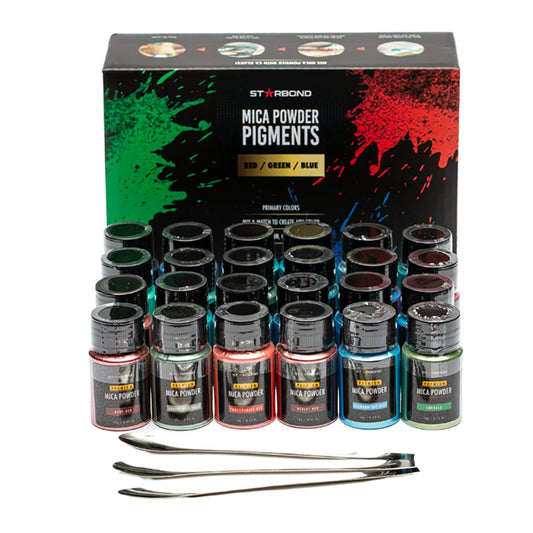 Starbond Mica Powder Pigment Red Green Blue (RGB) Sett