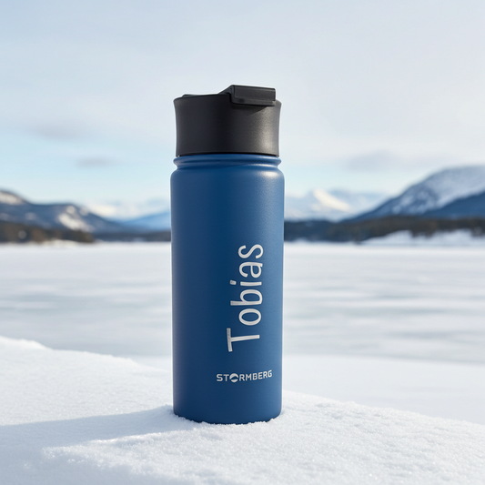 Termoflaske 500ml med gravering. Øyungen.
