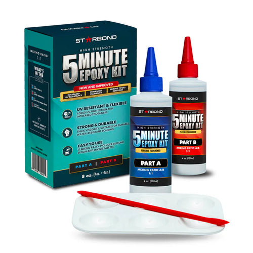 Starbond 5-minutters epoxysett, enkelt 1:1-forhold, 237ml