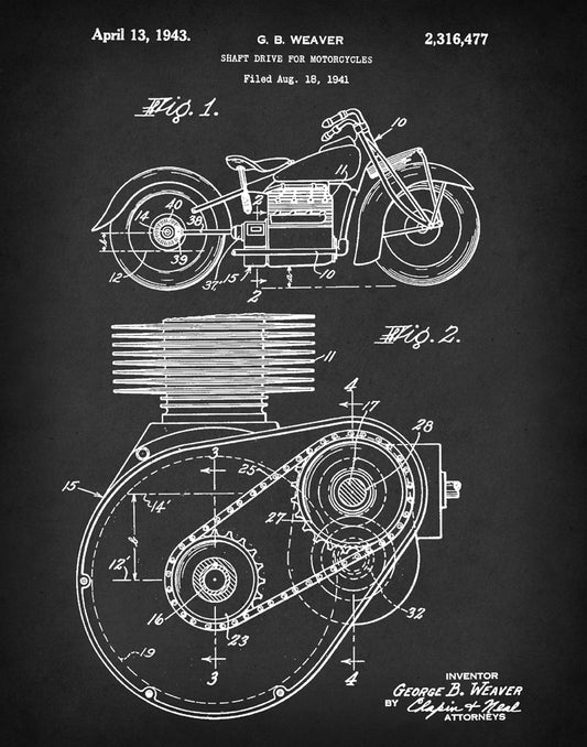 Gravert Patenttegning US2316477A