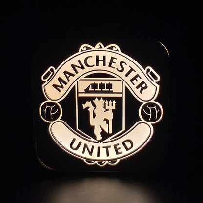 Lampe med Manchester United logo