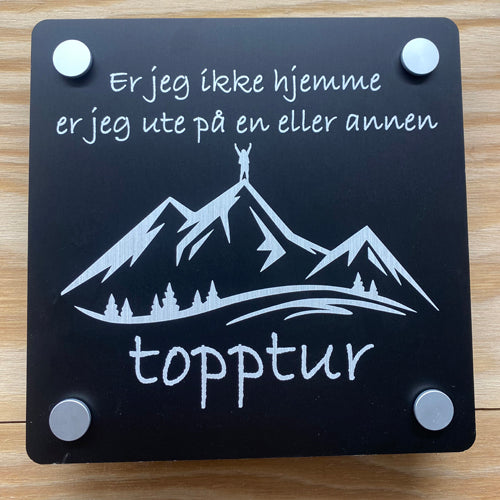Dørskilt - Topptur 1