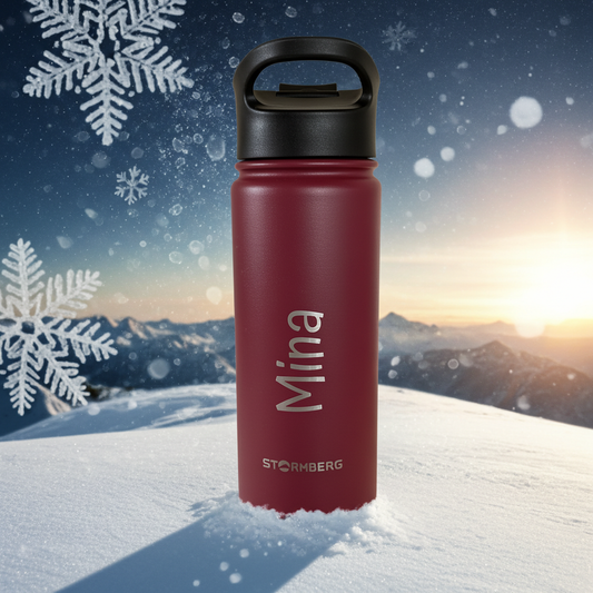 Termoflaske 500ml med gravering. Øyungen.